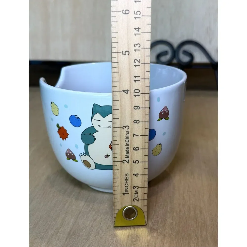 Pokemon Snorlax 20oz Ceramic Ramen Bowl with Chopsticks Silver Buffalo